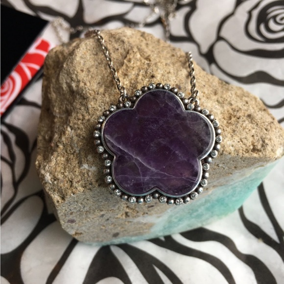 Brighton Jewelry - Amethyst Twinkle La Flor Necklace Brighton NWT